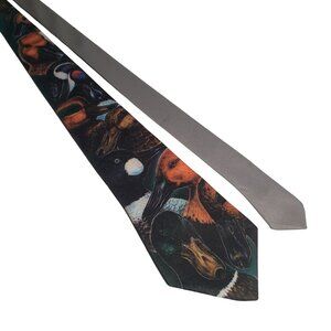 Ralph Marlin Vintage 1987 Wild Ducks Tie Multicolor Hunter Mallard Men Patterned